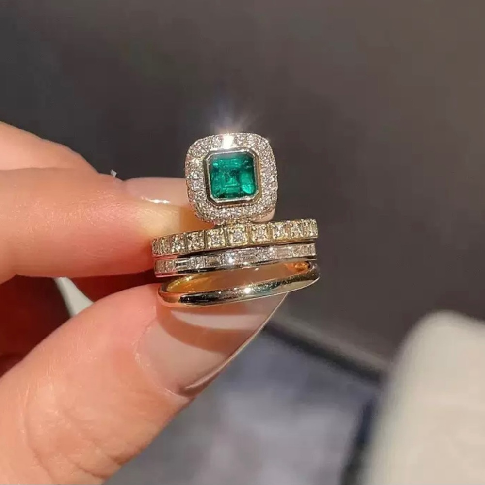 Vintage open ring set